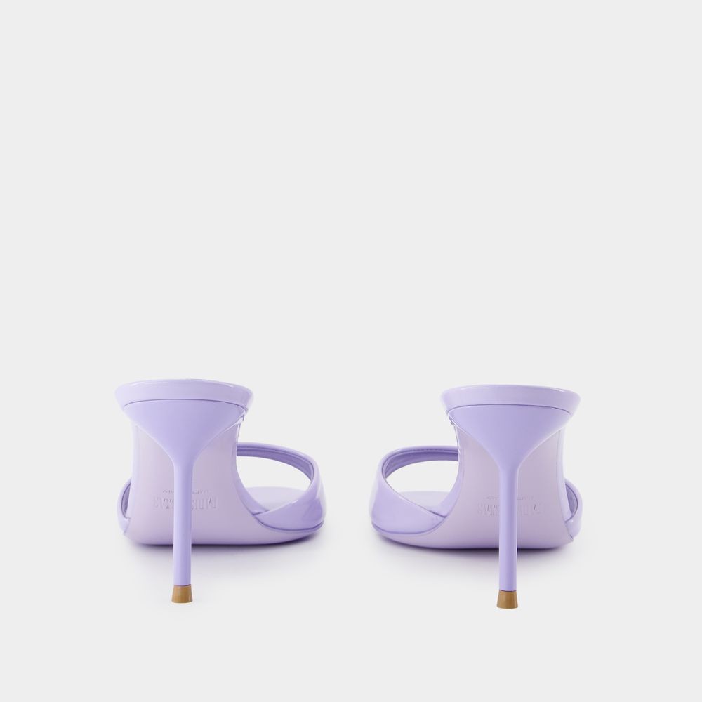 Shop Paris Texas Lidia 70 Pumps - Leather - Purple