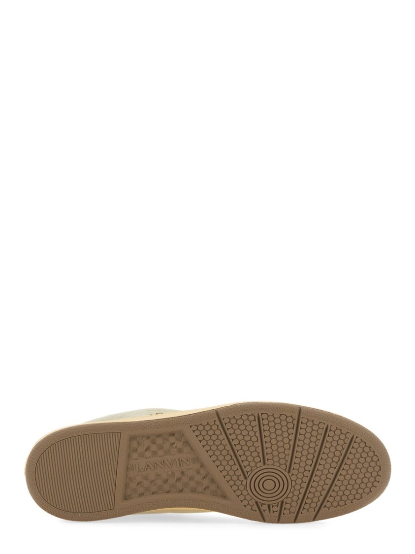 Lanvin Sneaker Cube With Soft Leather Upper In Neutrals