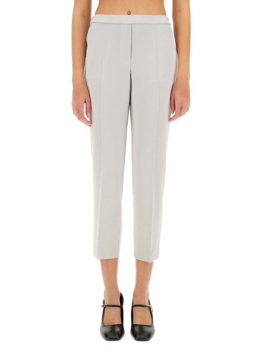 Theory Regular Fit Pants Size 6 In Grey
