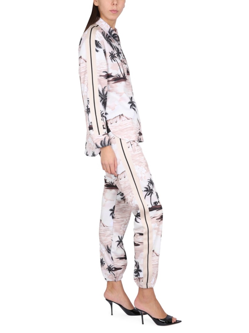 Palm Angels Woman Pants Cream Size M Recycled Polyester In White