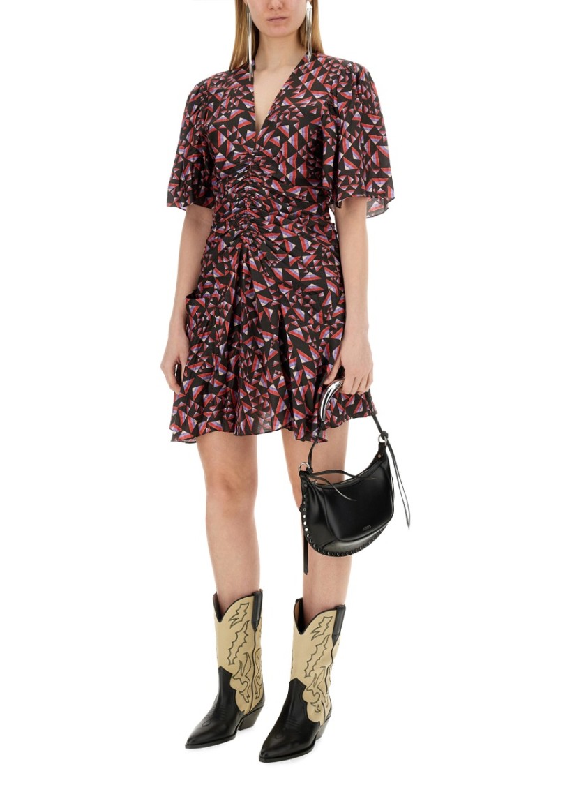 Shop Isabel Marant Lienne Dress In Brown
