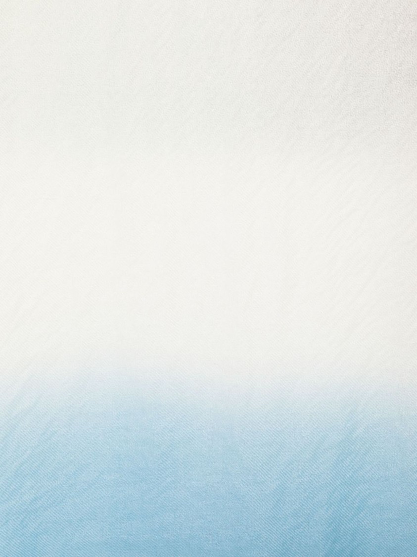 Faliero Sarti Sky Blue Cashmere Scarf With Gradient Design