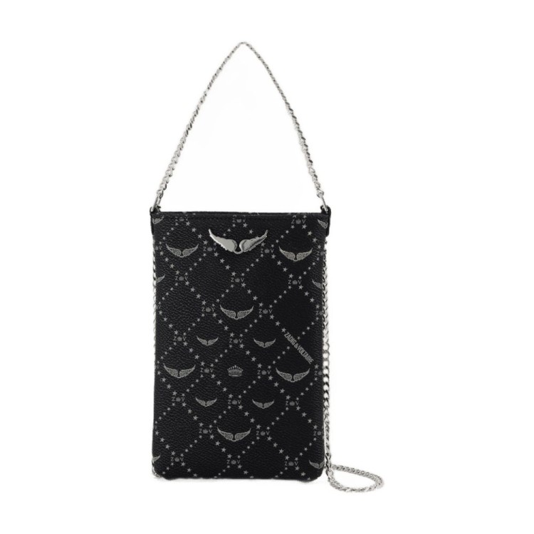 クラッチバッグ Rock Monogram Pouch - Zadig & Voltaire - Leather - Black Zadig & Voltaire Rock Monogram Pouch - Leather - Black | THE