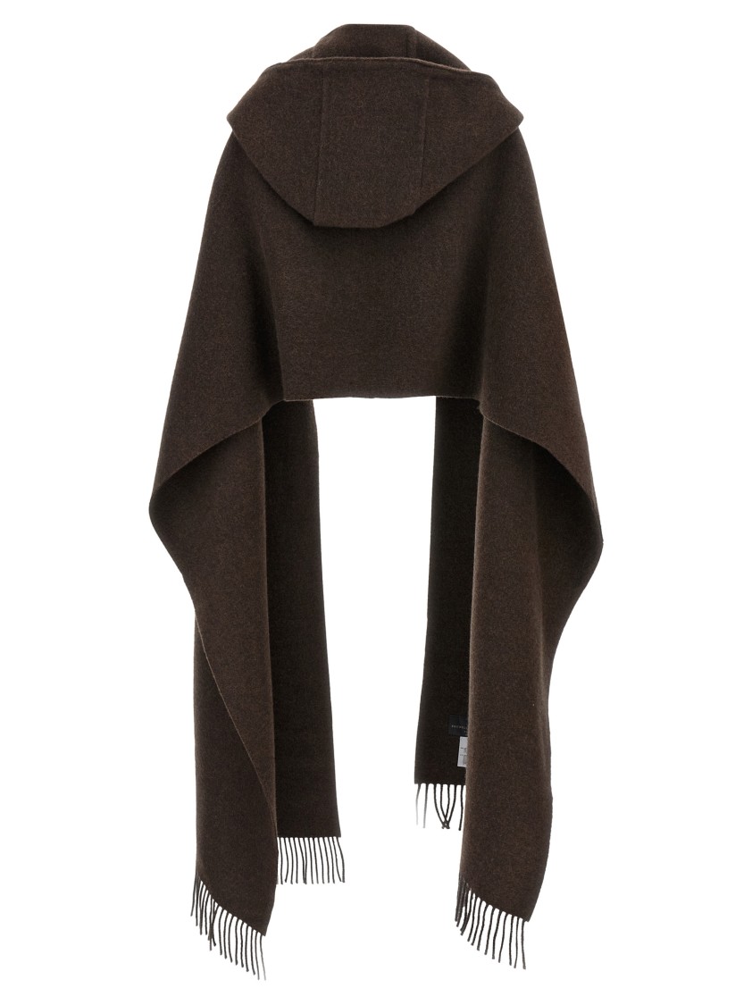 Brunello Cucinelli Hooded Scarf In Black