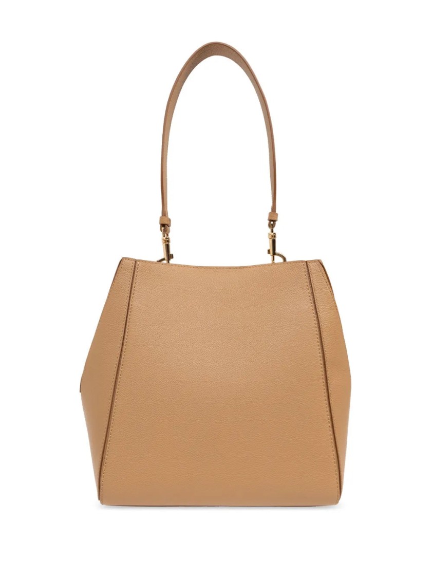 Tory Burch Mcgraw Bucket Bag In Neutral