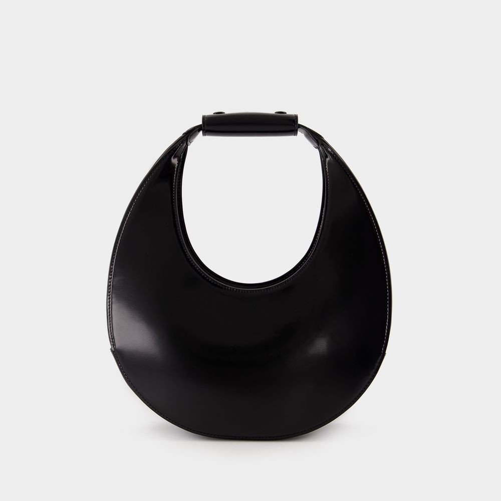 Shop Staud Moon Shoulder Bag - Leather - Black