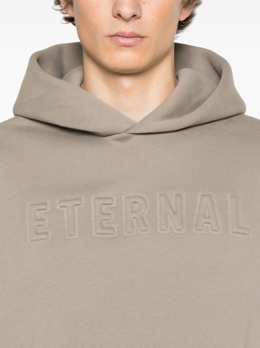 パーカー・フーディ Fear Of God Beige Cotton Eternal Sweatshirt With Embossed FEAR OF GOD Eternal Logo-Embossed Cotton-Blend Jersey Hoodie