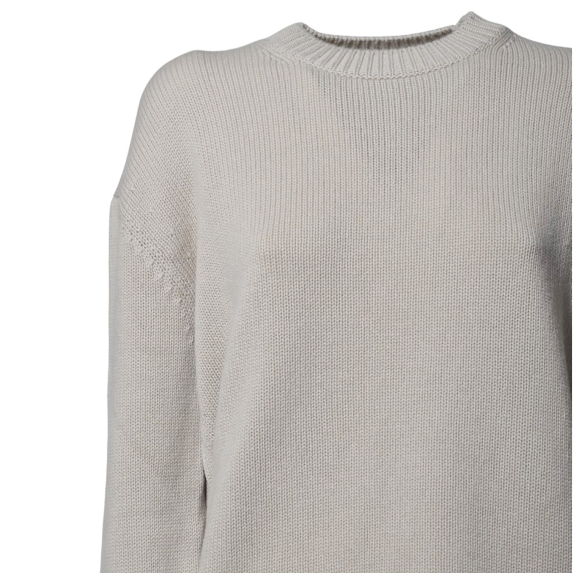 Max Mara Ireland Wool Sweater Sand Cashmere In Gray