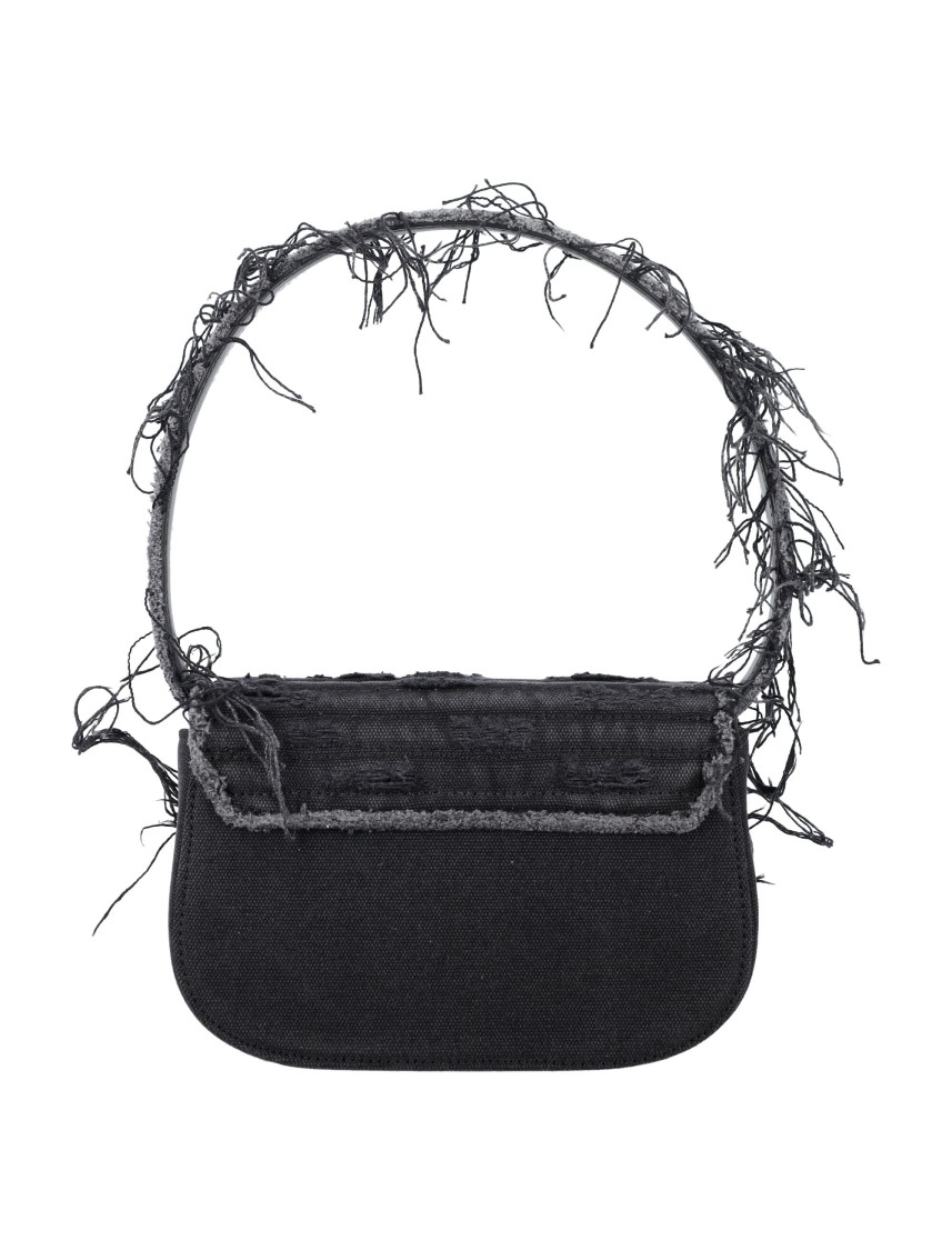 Diesel Black 1dr Hand Bag In Black