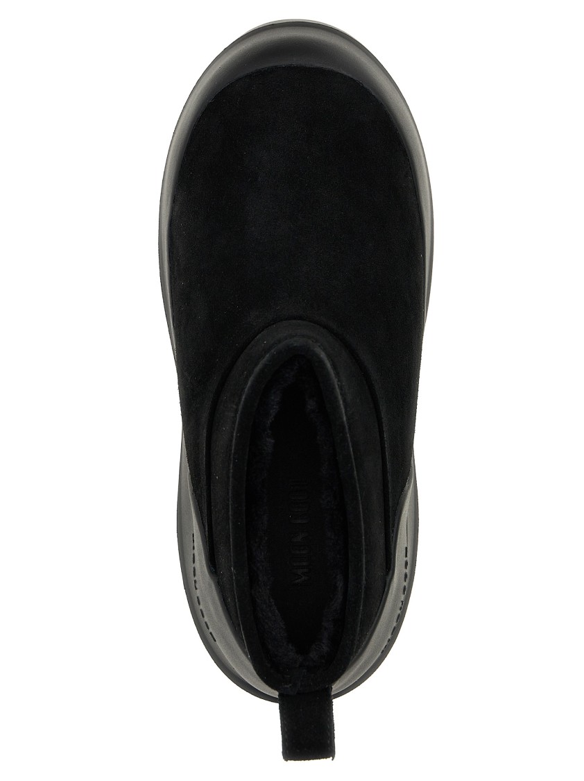 Moon Boot Women Luna Low Suede Snow Boots In Black