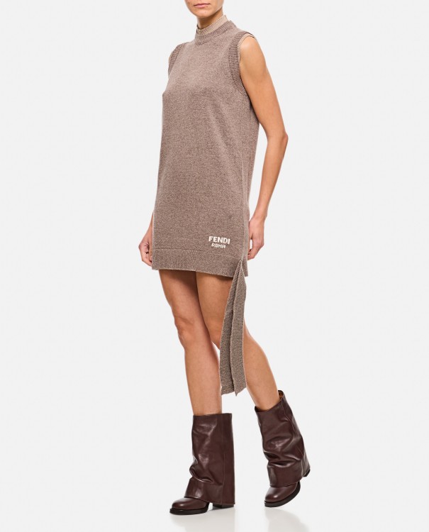 Fendi Sleeveless Short Dress Mini in Neutrals | THE LIST