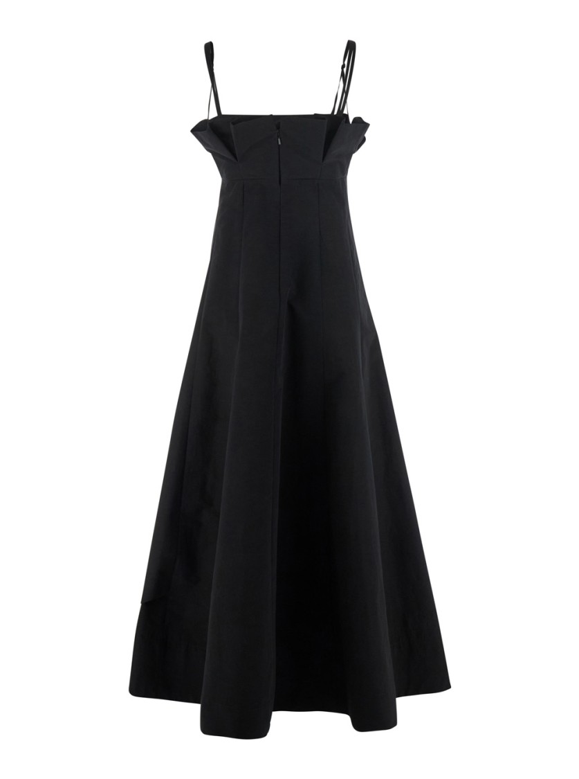Shop Philosophy Di Lorenzo Serafini Black Dress With Ruffles
