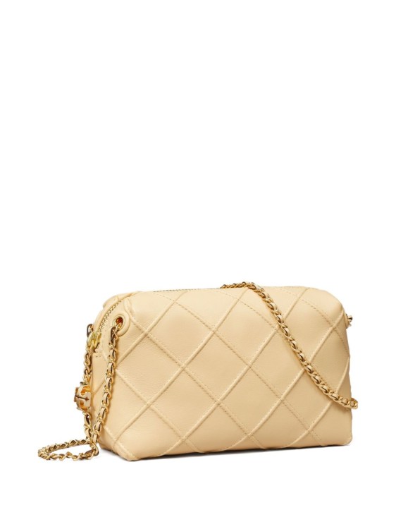 ショルダーバッグ・ポシェット Tory Burch Sesame Beige Diamond Quilted Shoulder Bag With Tory Burch Sesame Beige Diamond Quilted Shoulder Bag With