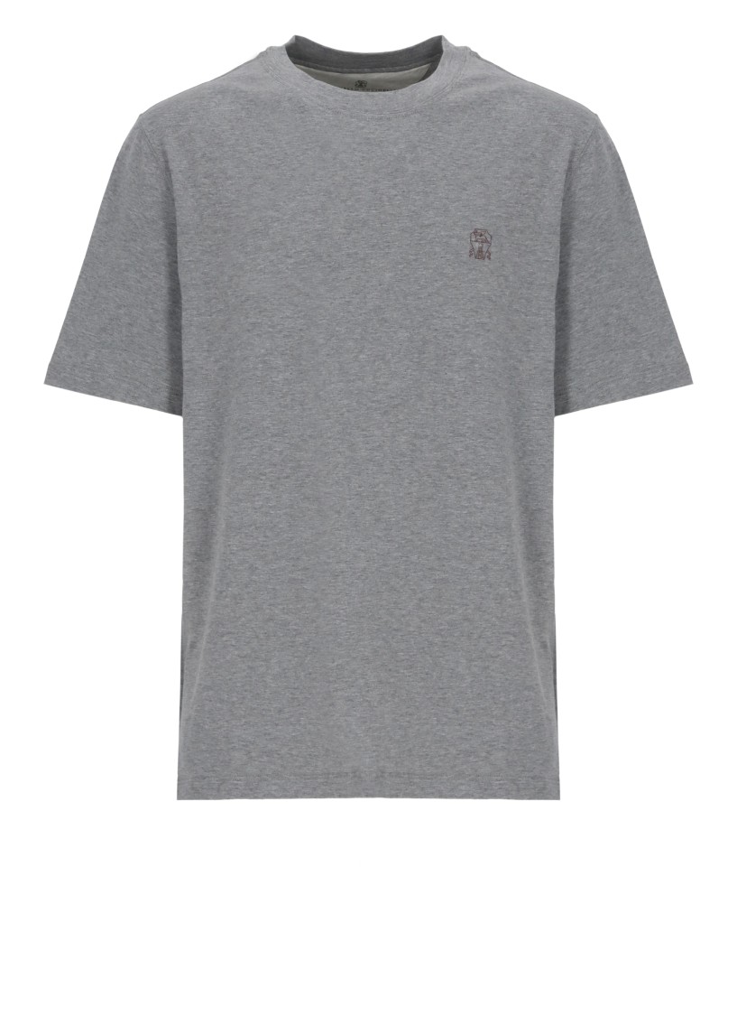 BRUNELLO CUCINELLI グレー 長袖 Tシャツ BRUNELLO CUCINELLI グレー 長袖 Tシャツ 美品】ブルネロ