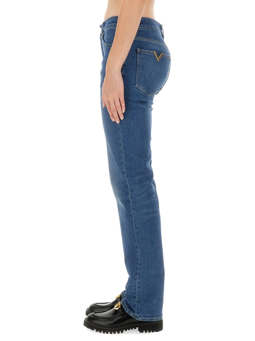 VALENTINO VALENTINO CLASSIC STRAIGHT-LEG DENIM PANTS