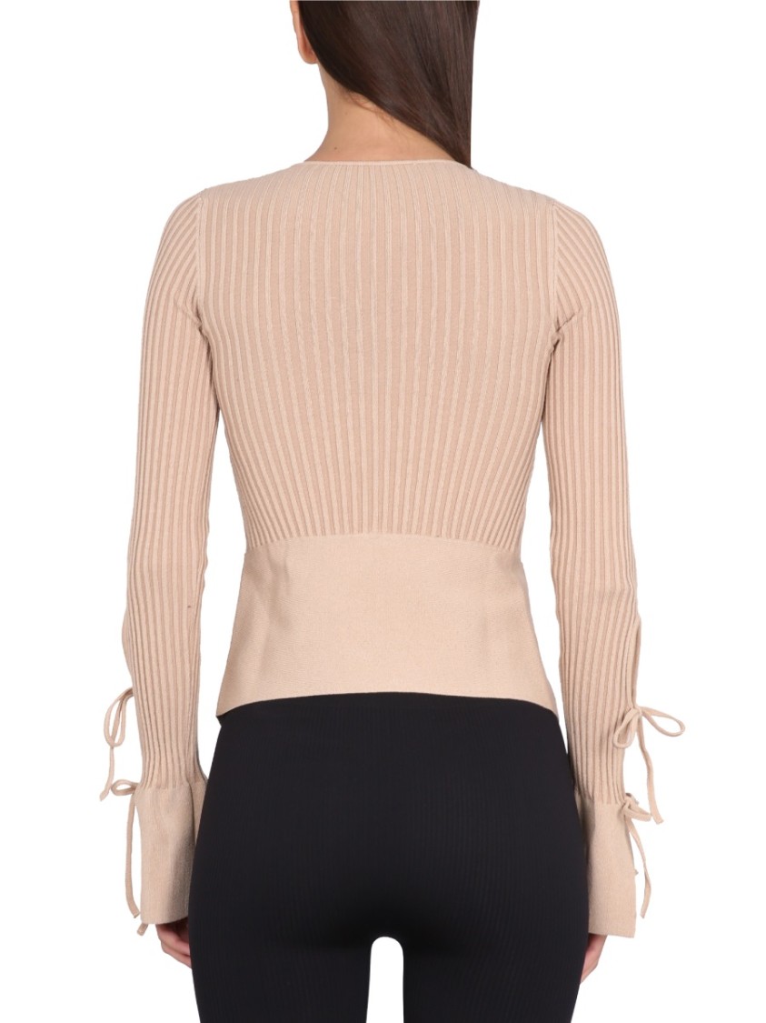 ANDREÄDAMO ANDREÂDAMO KNITTED CARDIGAN WITH ADJUSTABLE FRONT CLOSURE