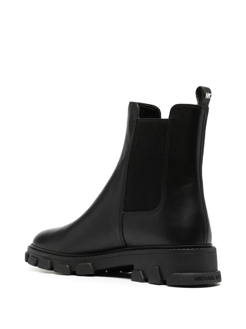 Michael Kors Ridley Leather Ankle Boot In Black