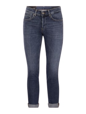 Dondup Fitted Blue Midi Dress With Ribbed Texture | THE LIST Dondup Fitted Blue Midi Dress With Ribbed Texture | THE LIST