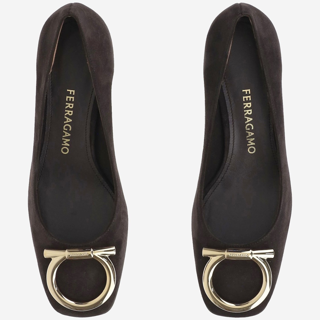 Ferragamo Salvatore Gancini Maxi Pumps In Black