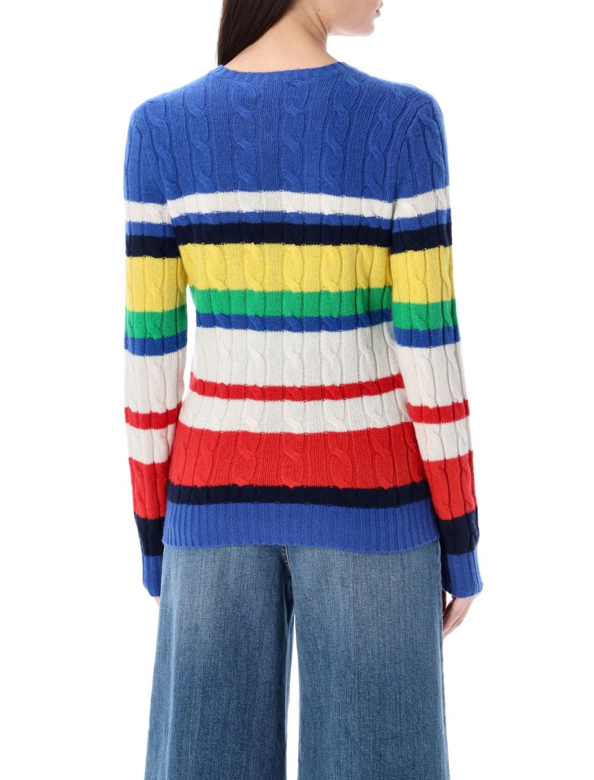 Polo Ralph Lauren Julianna Cashmere Stripe Knitwear In Multi