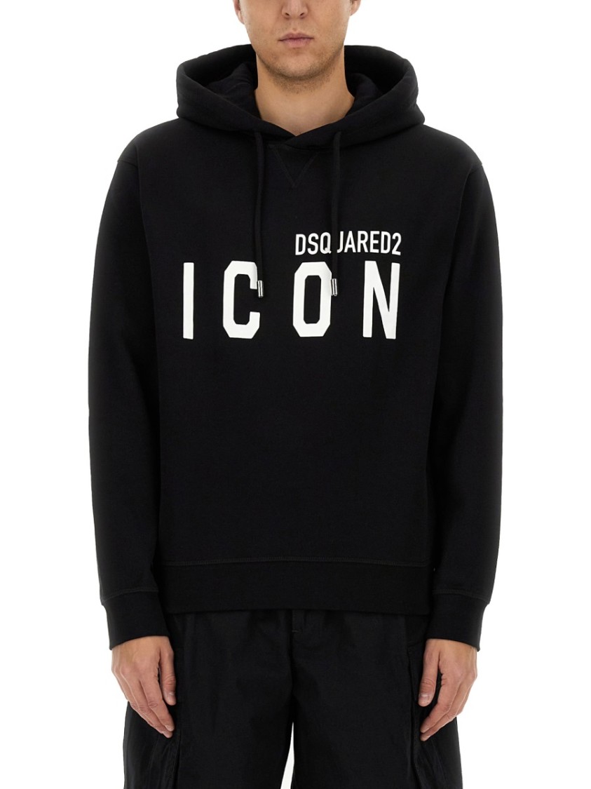 Shop Dsquared2 Icon Cool Fit Sweatshirt In Black