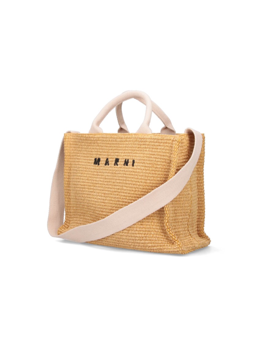 Marni Small "east/west" Tote Bag – Beige