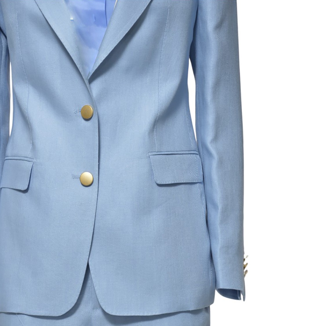 Tagliatore Light Blue Linen T-paris Suit In Blue