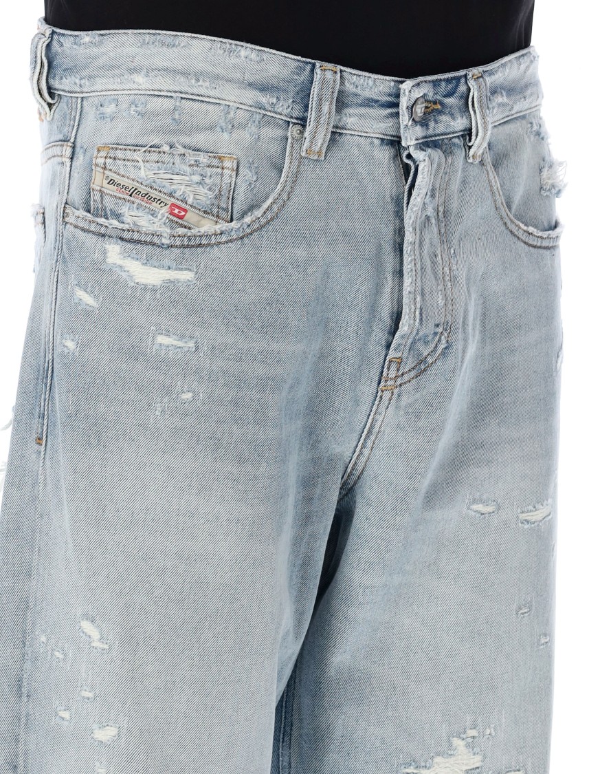 Diesel Relaxed Jeans 2001 D-macro 09m53 In Neutral