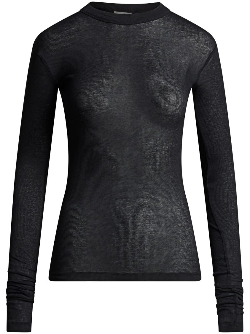 Bite Studios Semi-transparent T-shirt In Black