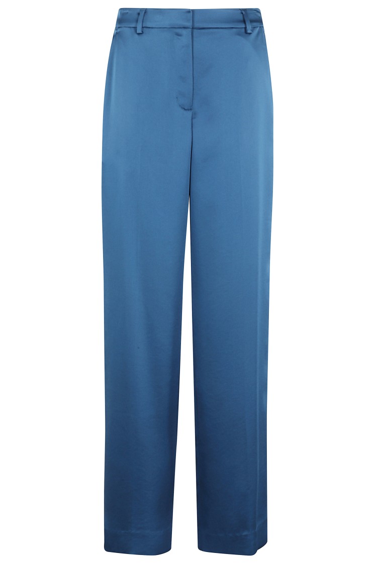 SIMKHAI SIMKHAI WIDE-LEG TROUSERS WITH ELASTICIZED WAIST AND SMOOTH FINISH