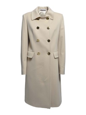 トレンチコート Tagliatore Sand Wool And Cashmere Hennie Coat Tagliatore Hennie Coat | Black | FARFETCH