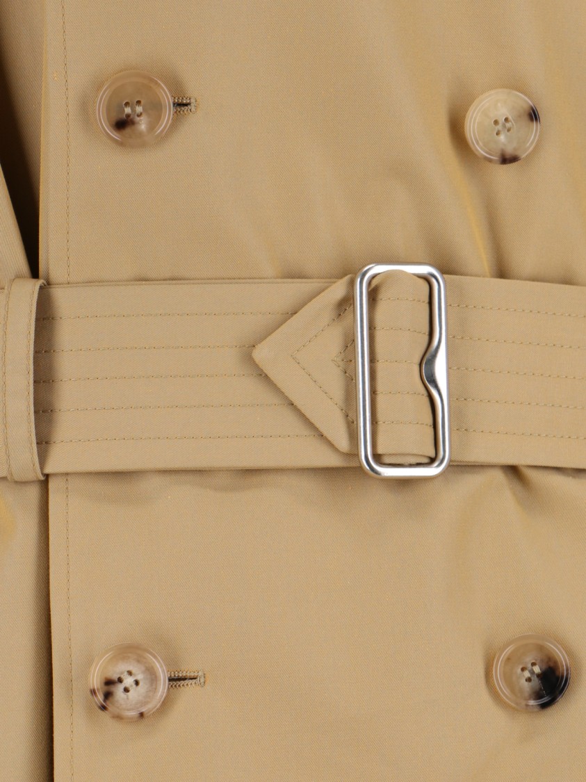 Burberry Mens Spelt Double-breasted Cotton Trench Coat In Neutrals