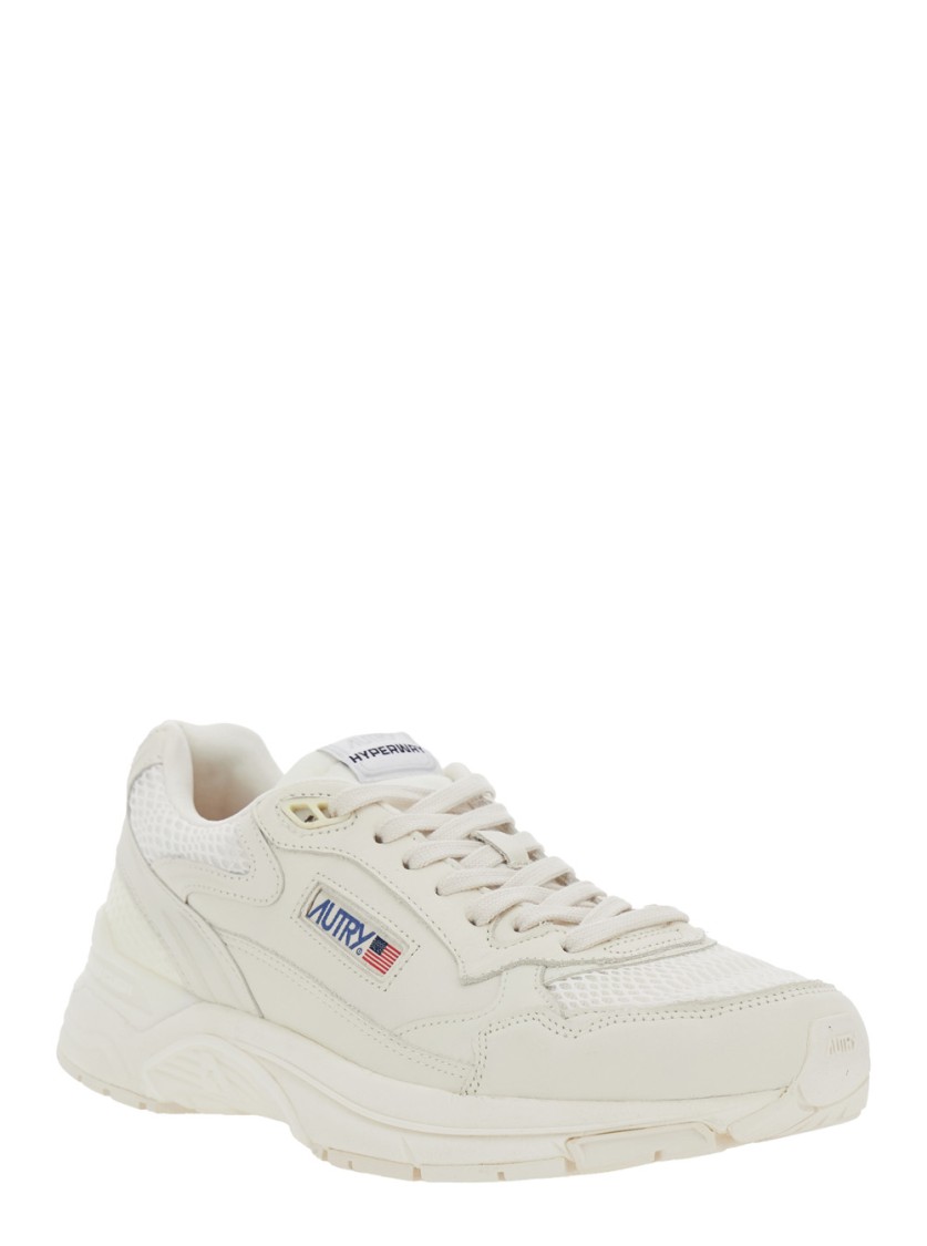 Autry Hyperway' White Low Top Sneakers in White | THE LIST Autry Hyperway' White Low Top Sneakers in White | THE LIST