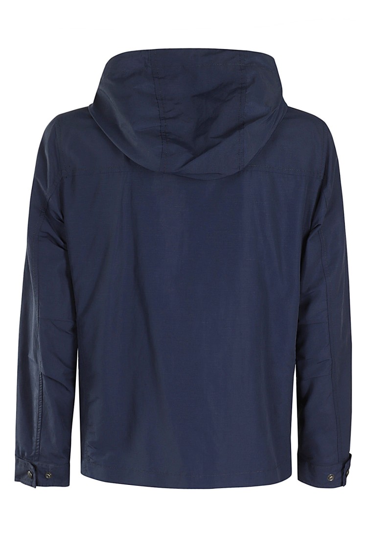 Fay Windbreaker Archive Jacket In Blue
