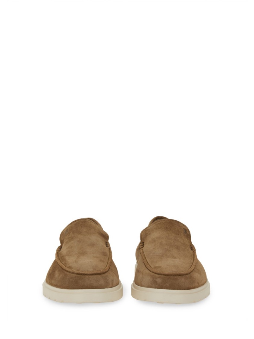 Tod's Leather Slipper Loafer In Brown