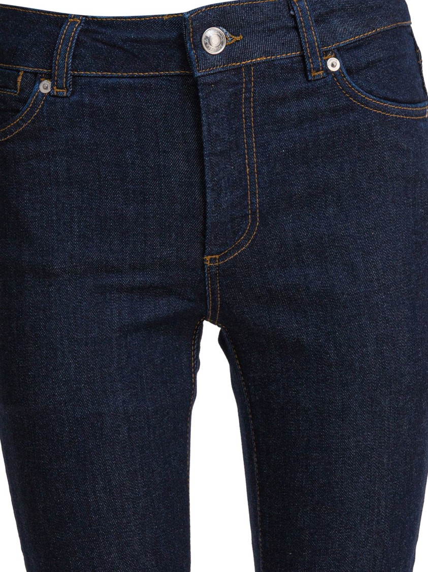 Max Mara Mid-rise Blue Denim Jeans In Blue