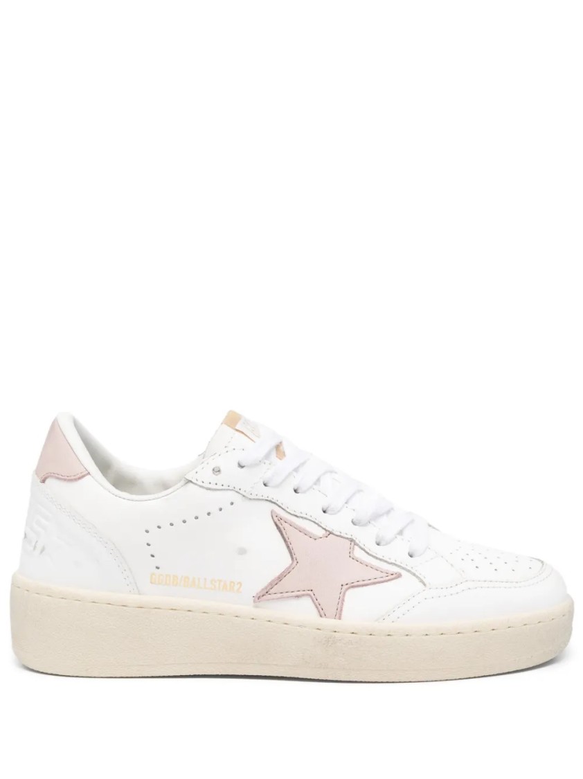 Golden Goose Low-top Sneakers With Perforated Upper In Pattern