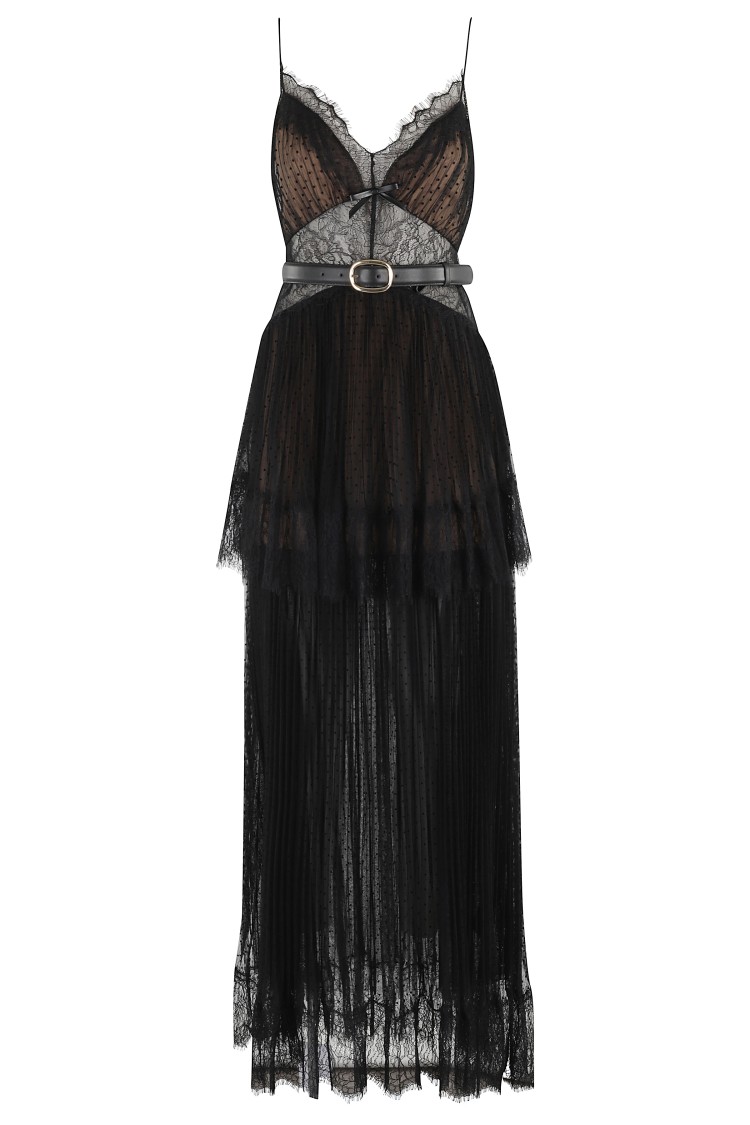 Self-portrait Dot Mesh Tiered