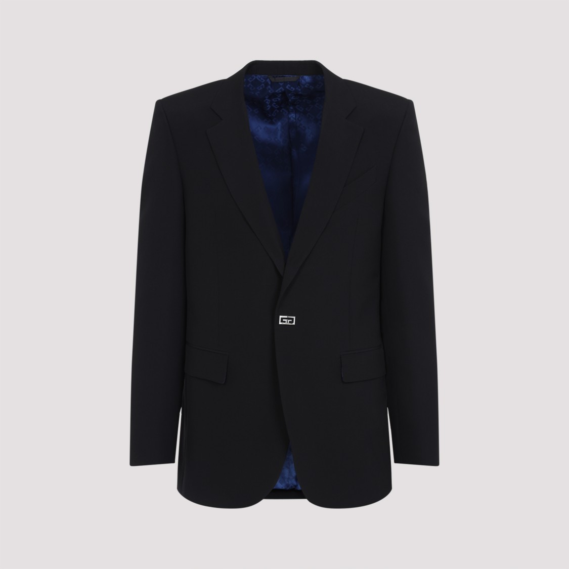 Givenchy Wool Jacket With Flap Pockets And Notched Collar In Black