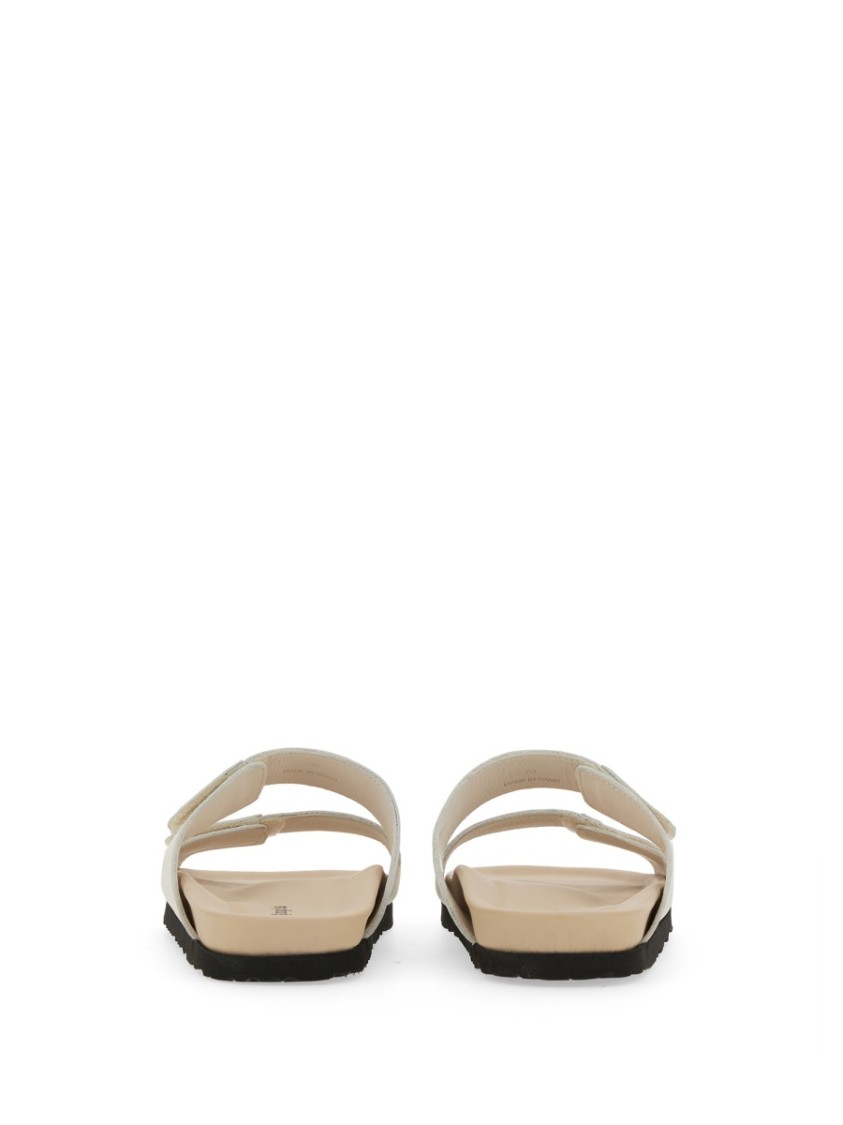 Palm Angels Sandal With Logo In White