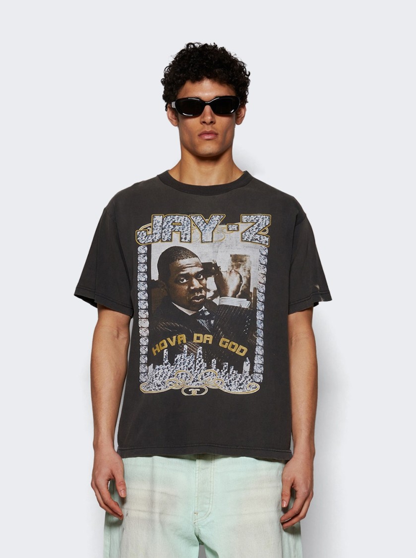 Shop Earthling Vip Jay-z T-shirt Black