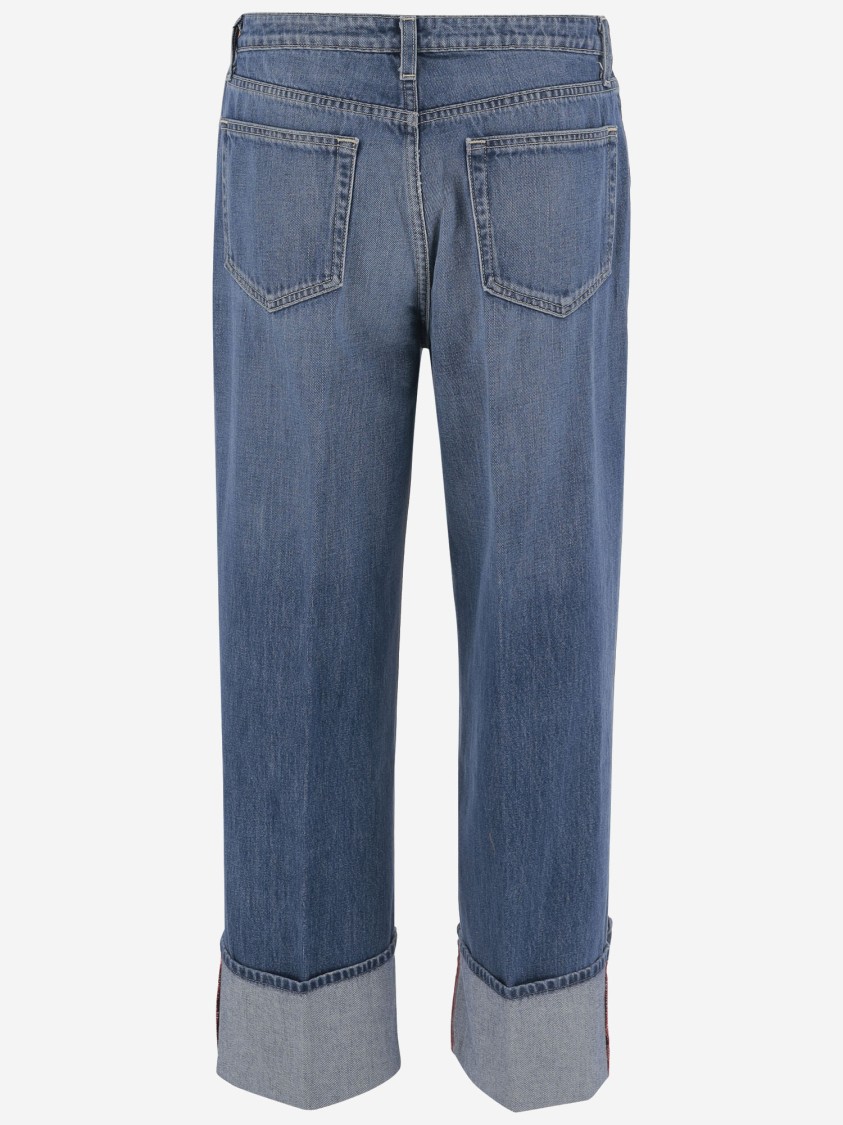 L Agence Denim Jeans With Lapels