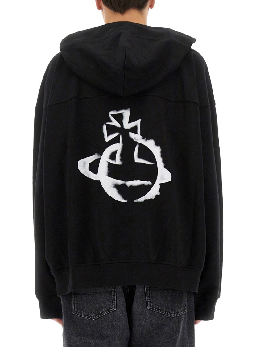 Shop Vivienne Westwood "orb" Sweatshirt In Black