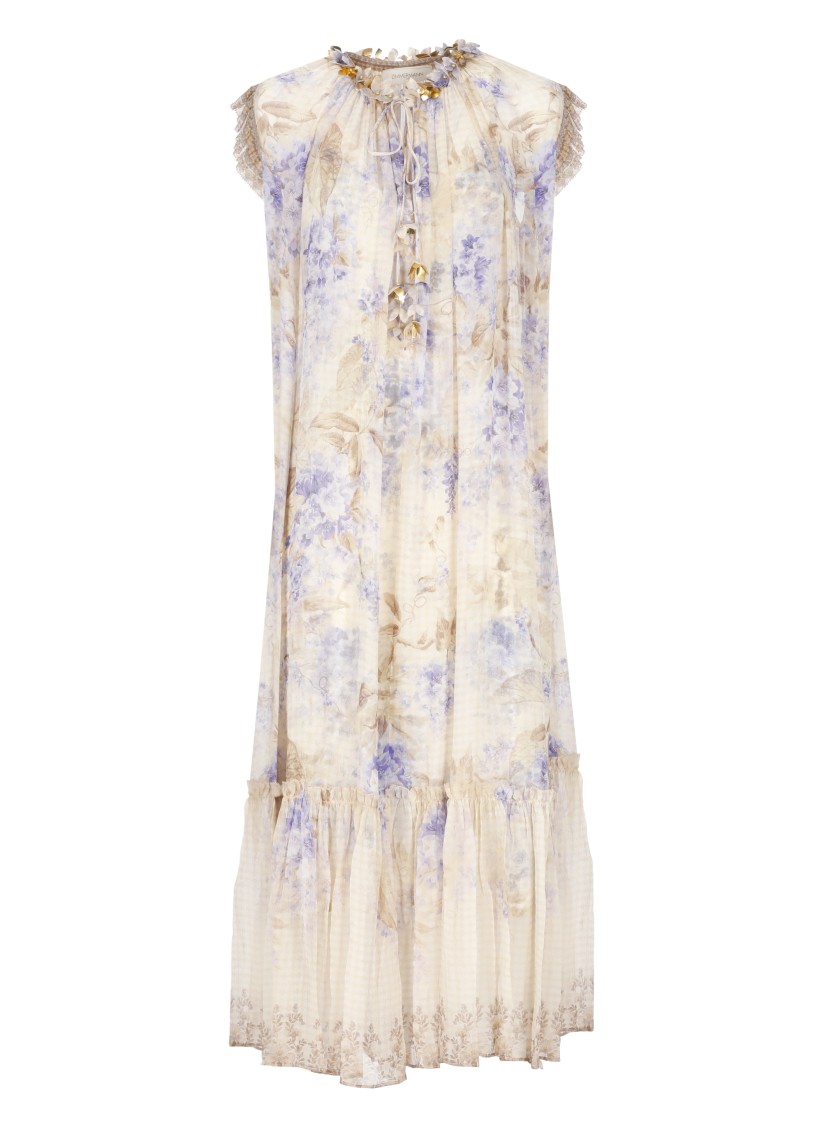 Zimmermann Floral Detail Sleeveless Midi Dress