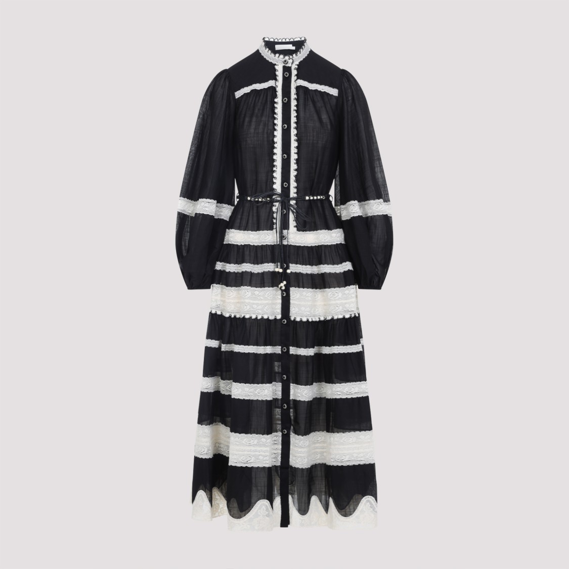 Zimmermann Rhiannon Billow Maxi Dress In Black