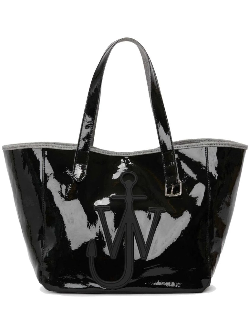 J. W. Anderson Belt Coated-Finish Denim Tote Bag