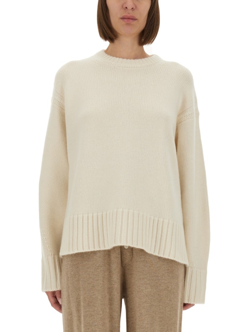 Guest In Residence Relaxed Fit Cashmere Crew Shirt In Neutral