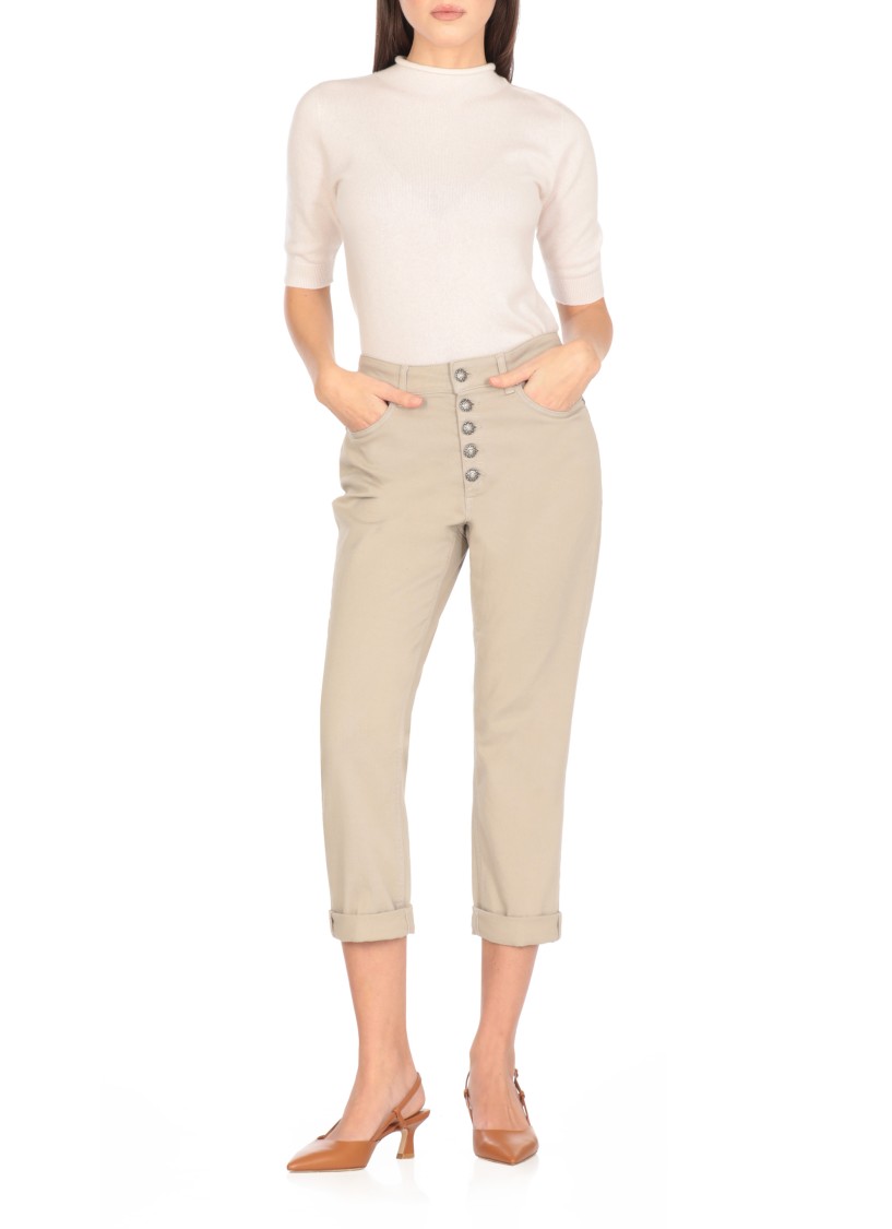 Shop Dondup Koons Gioiello Jeans In White