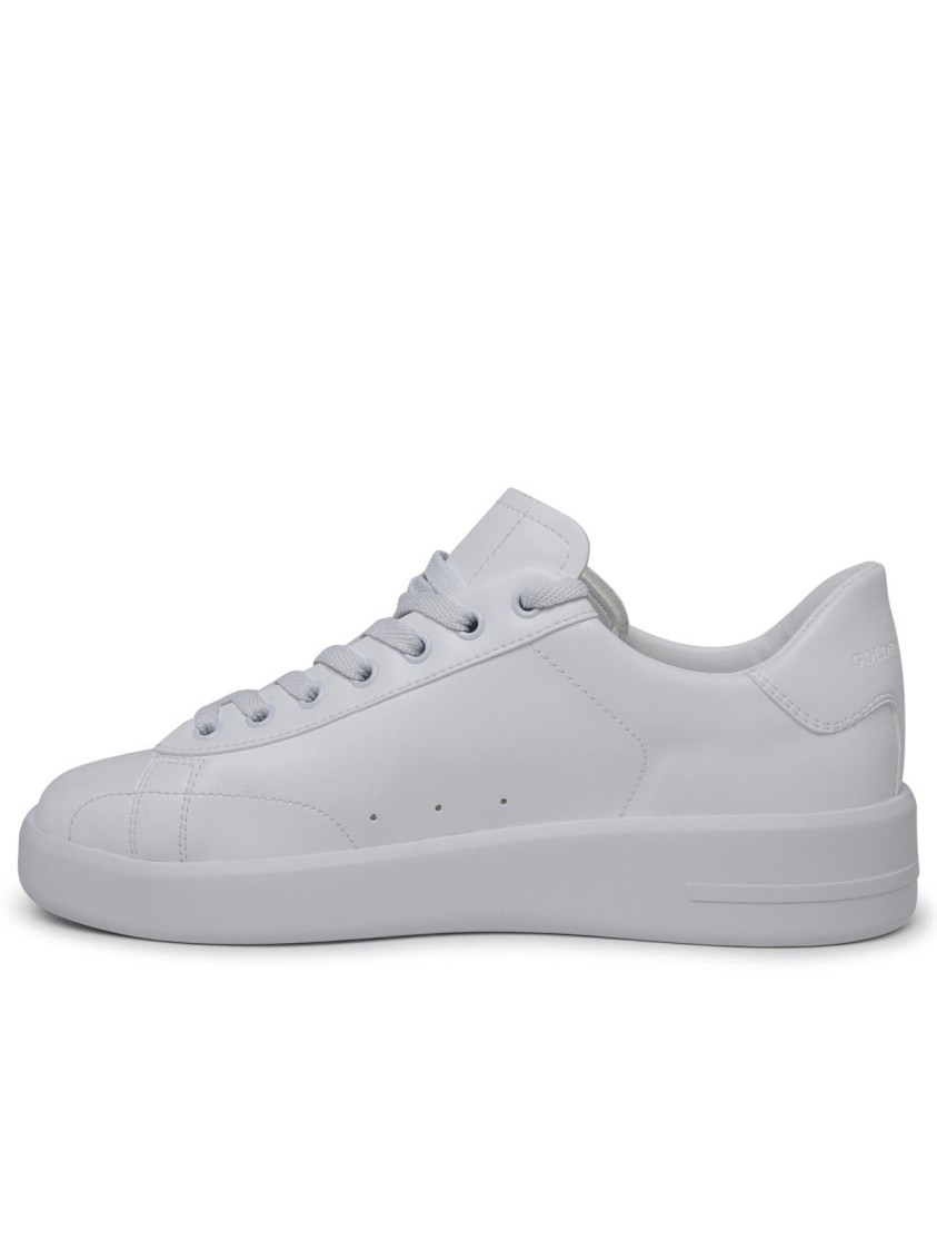 Golden Goose Purestar Sneakers In White Vegan Leather In Multi