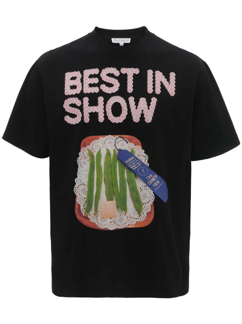 Jw Anderson Best In Show Oversized T-shirt In Black